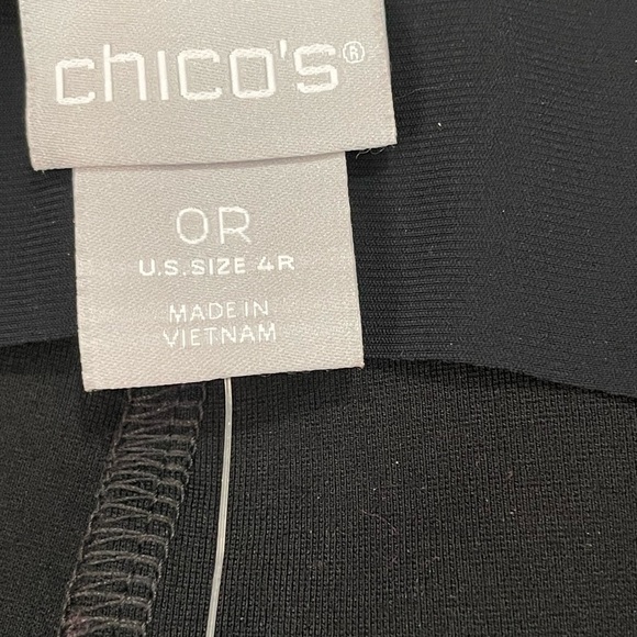 Chico’s women’s size 4 Regular full lengthSlim leg stretch pull-on back pants - Picture 5 of 6